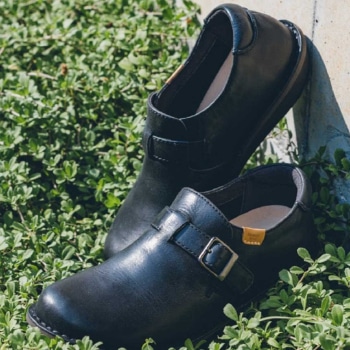 REDWOOD RIVER R03A ベルト付スリッポン ブラック レッドウッド リバー フラットシューズ