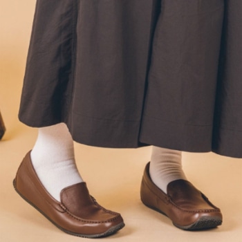 REDWOOD RIVER R04A モカシンスリッポン ダークブラウン レッドウッド リバー フラットシューズ