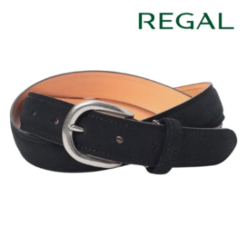 REGAL TS86 プレミアム スエードベルト ブラックスエード リーガル メンズ ベルト