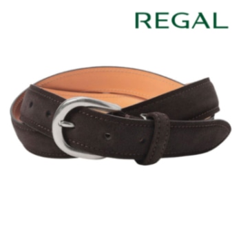 REGAL TS86 プレミアム スエードベルト ダークブラウンスエード リーガル メンズ ベルト