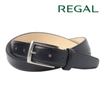 REGAL TS89 銀付き スムースベルト ブラック リーガル メンズ ベルト