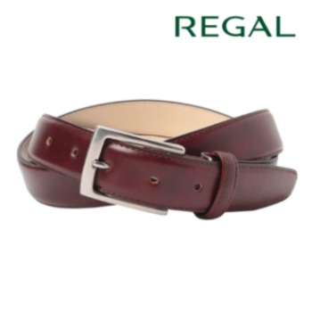 REGAL TS89 銀付き スムースベルト ダークブラウン リーガル メンズ ベルト