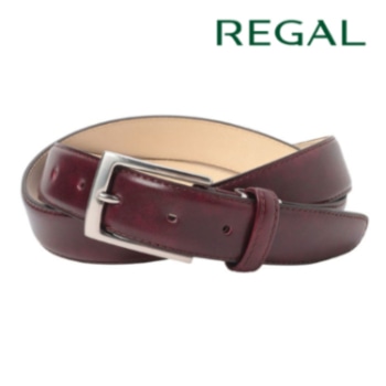 REGAL TS89 銀付き スムースベルト ワイン リーガル メンズ ベルト