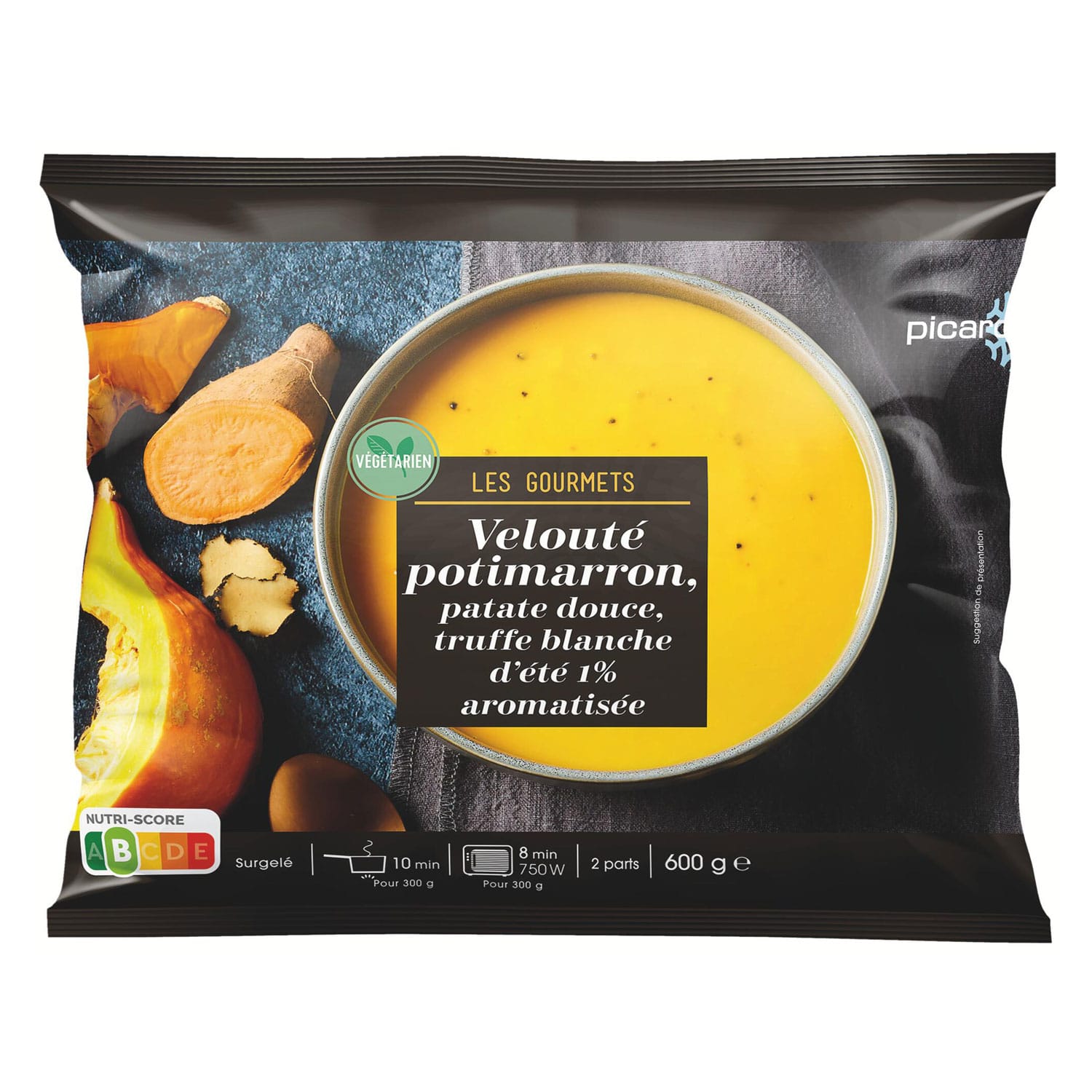 滑らかなカボチャのスープ(トリュフ 入り)