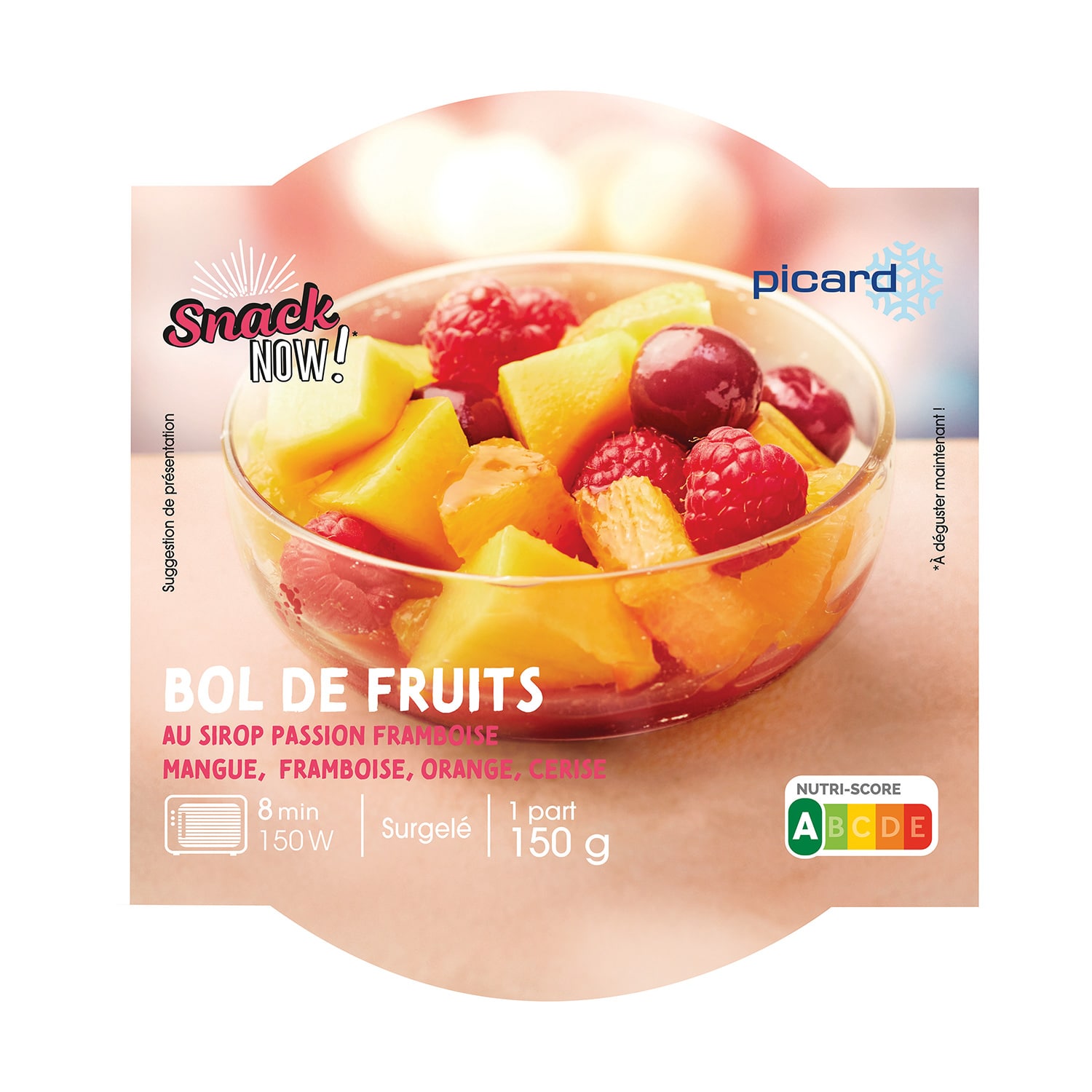 フルーツボウル (マンゴー、フランボワーズ、オレンジ、チェリー)