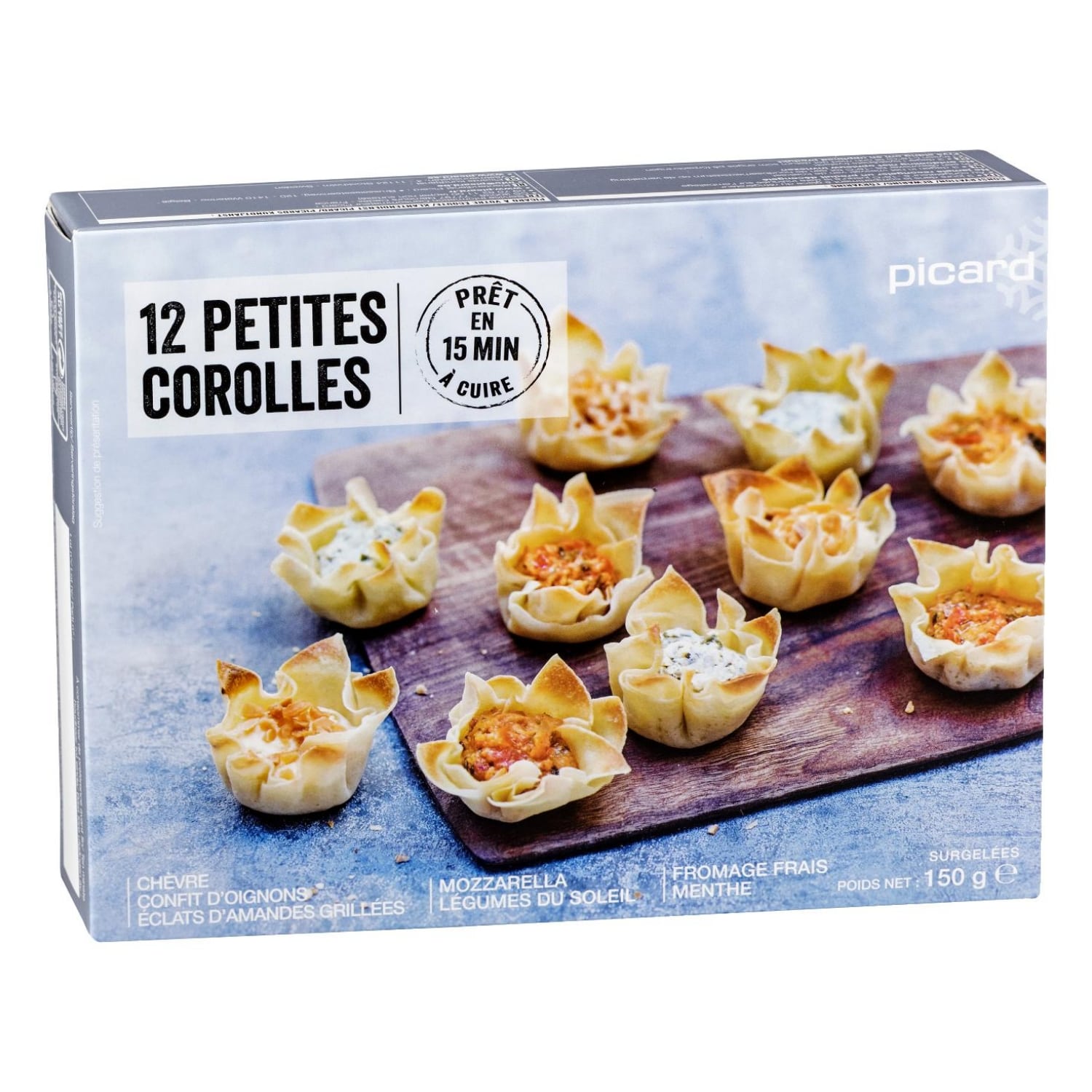 食前のおつまみ 3種類の小さな花冠