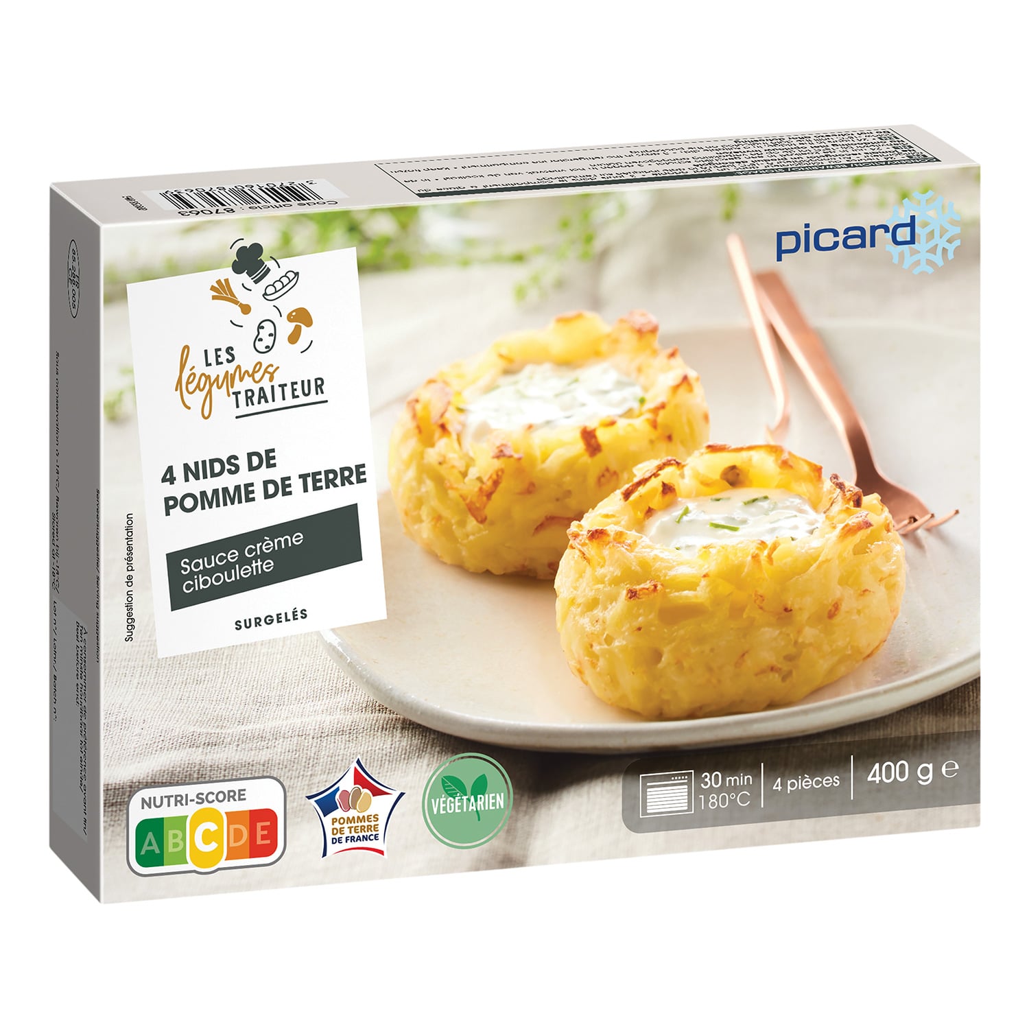 ジャガイモの巣ごもり クリームソース