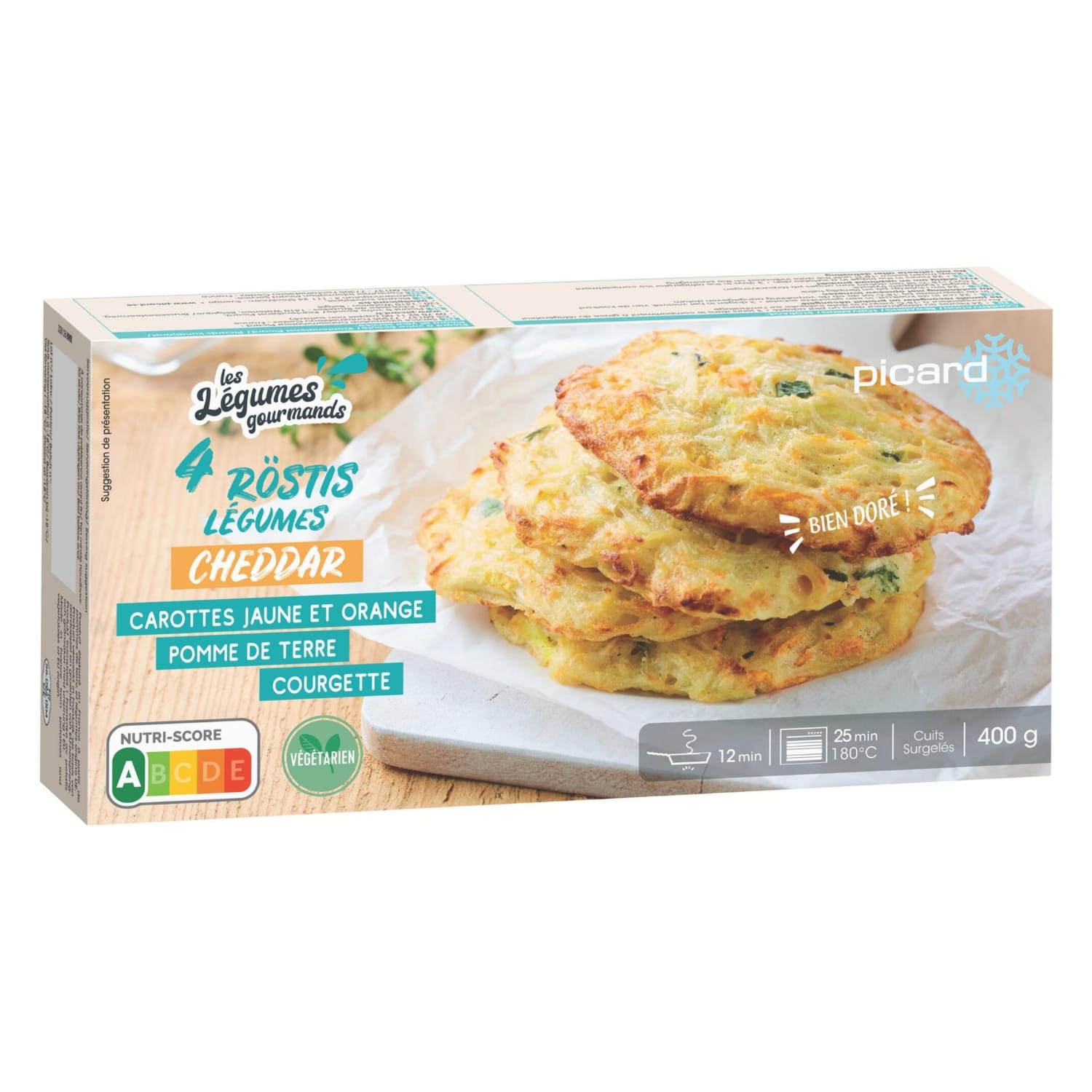 野菜とチェダーチーズのロスティ