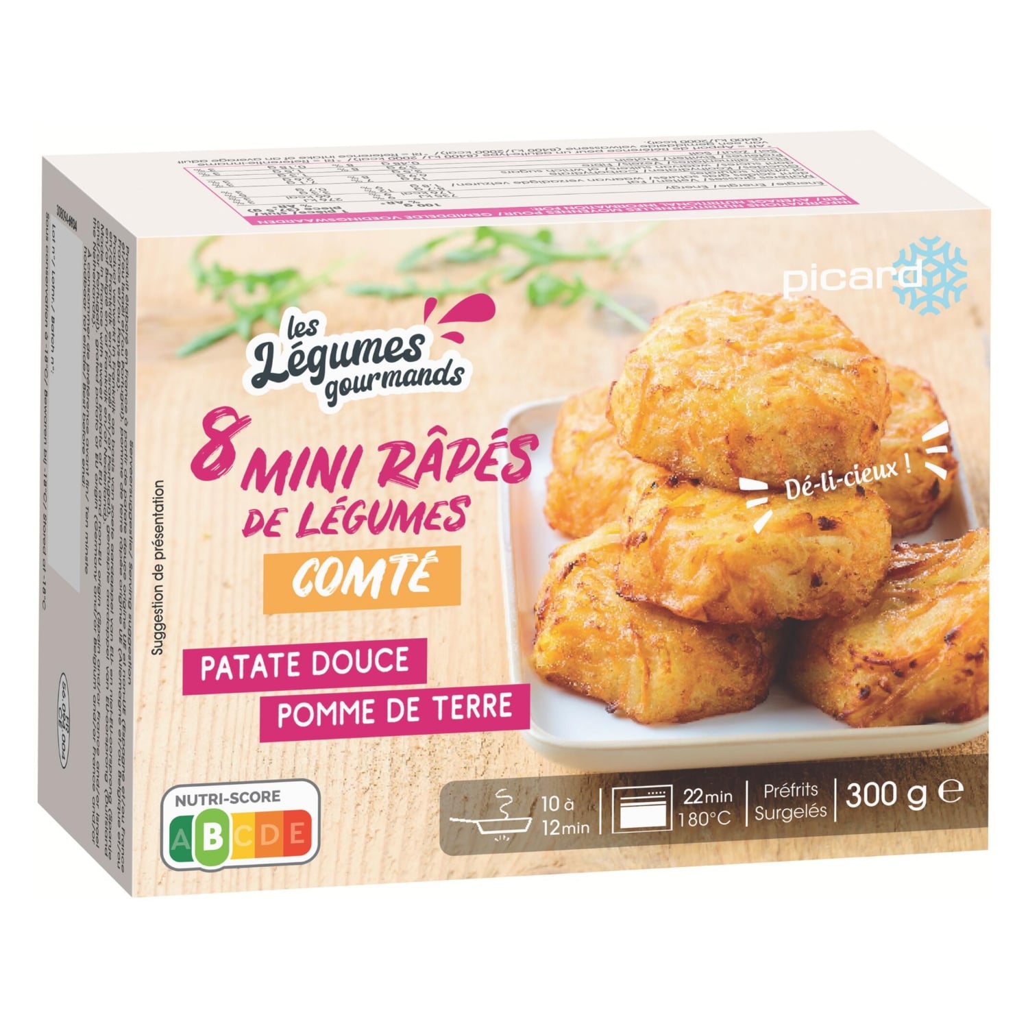 サツマイモ、ジャガイモ、コンテチーズのガレット