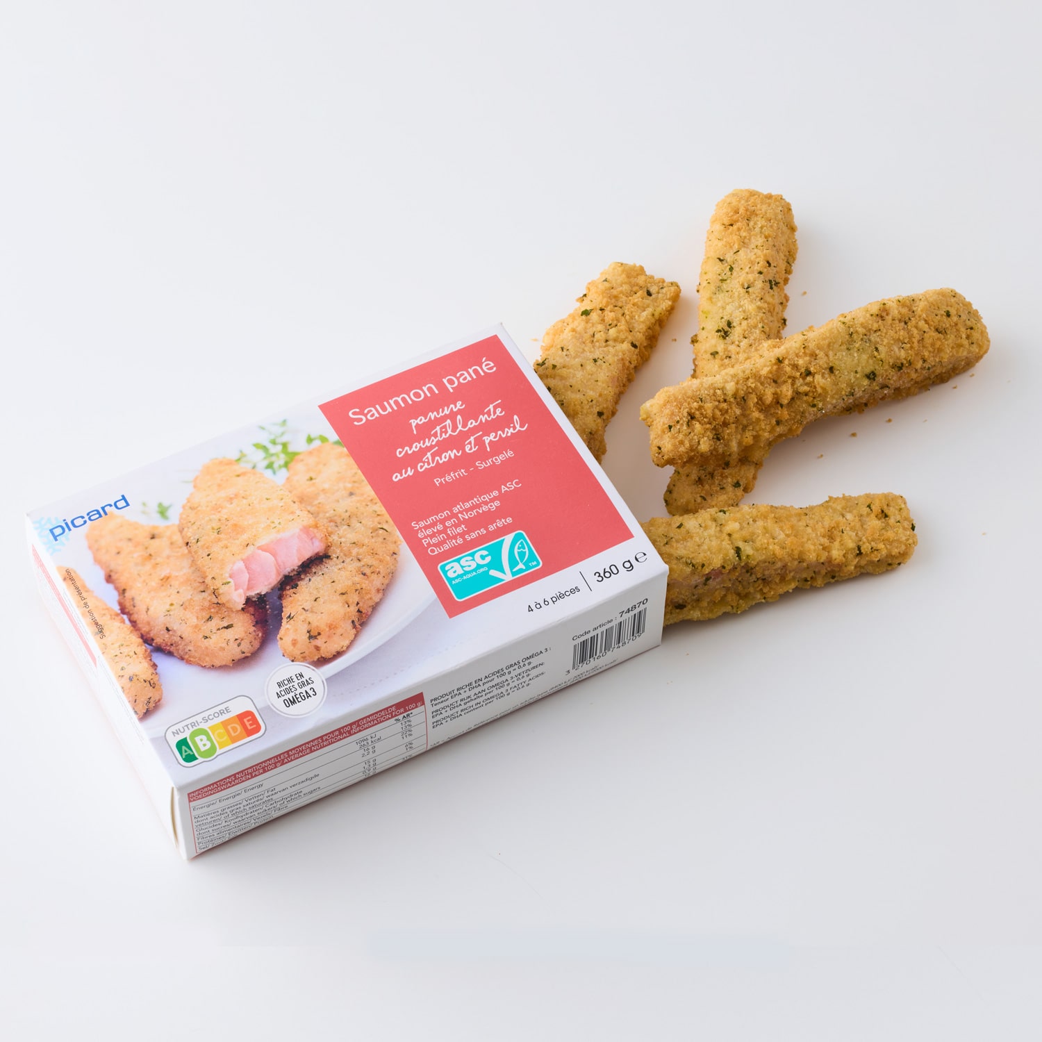 サーモンのパン粉付け