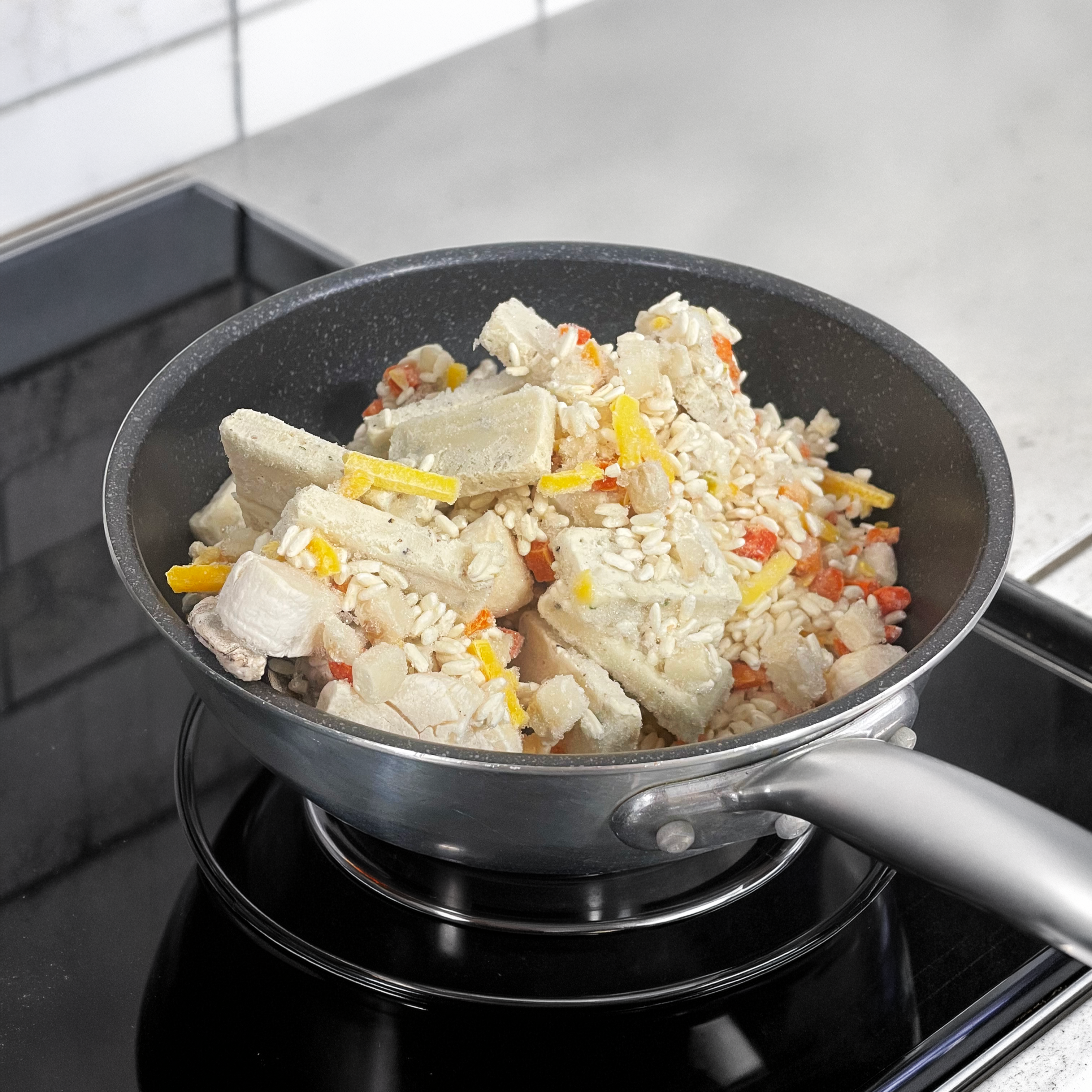 サンジャックとエビのリゾット(トリュフ入り)