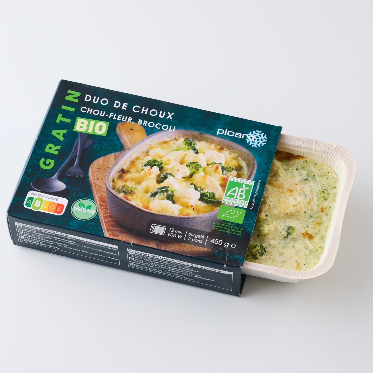 BIO カリフラワーとブロッコリーのグラタン