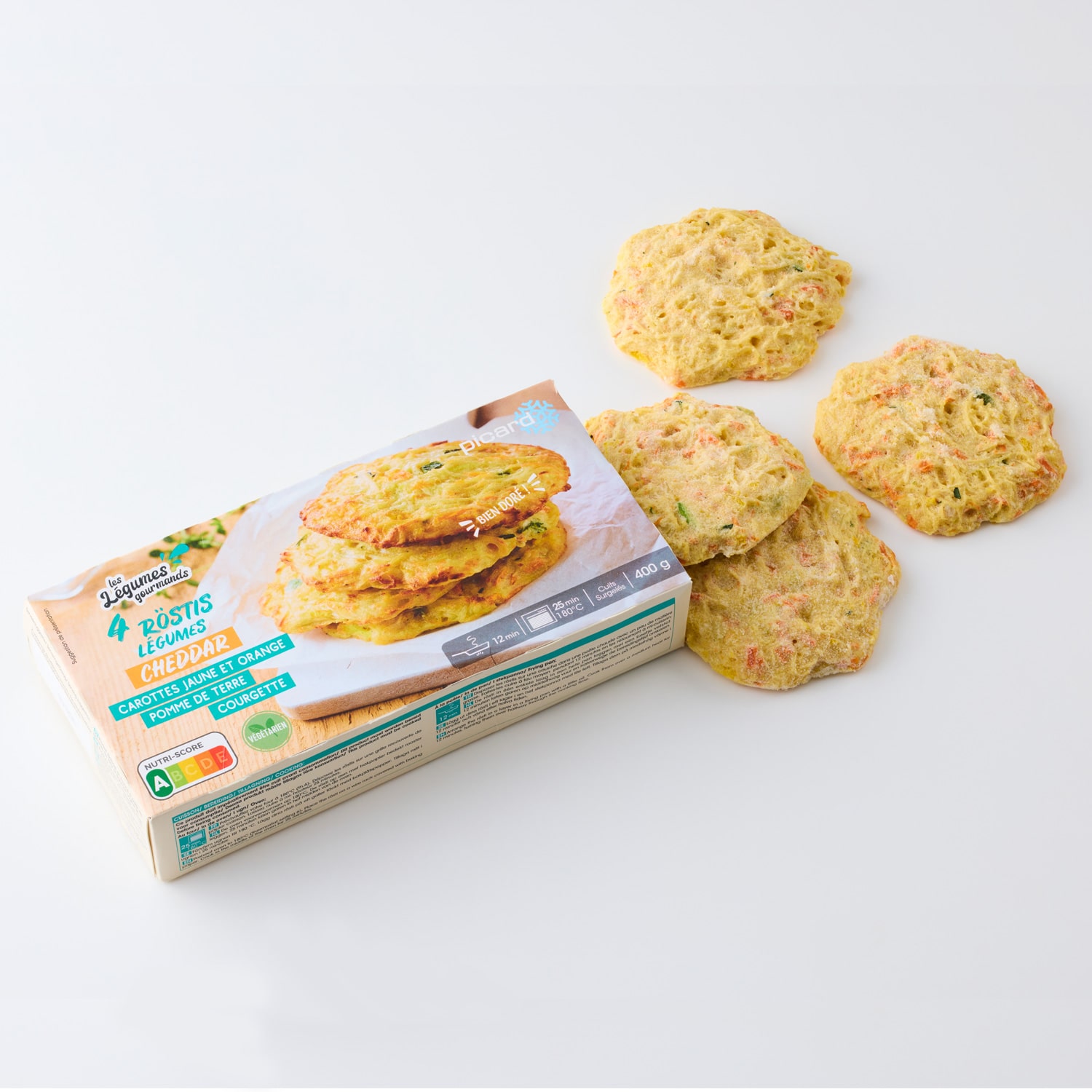 野菜とチェダーチーズのロスティ