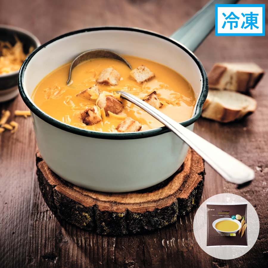 英国風ポタージュ（人参、ジャガイモ、チェダーチーズ）