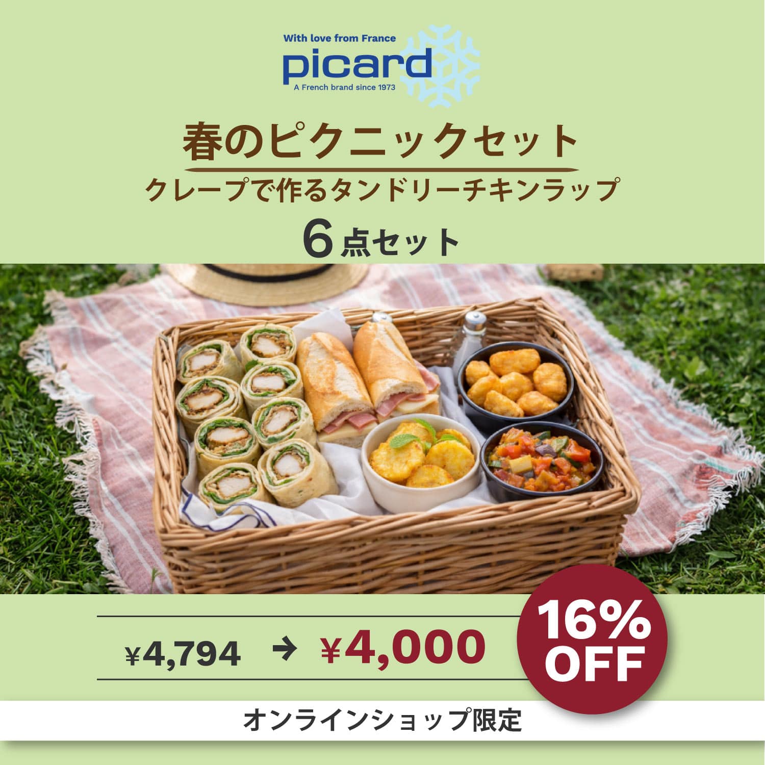 【16％OFF】春のピクニックセット