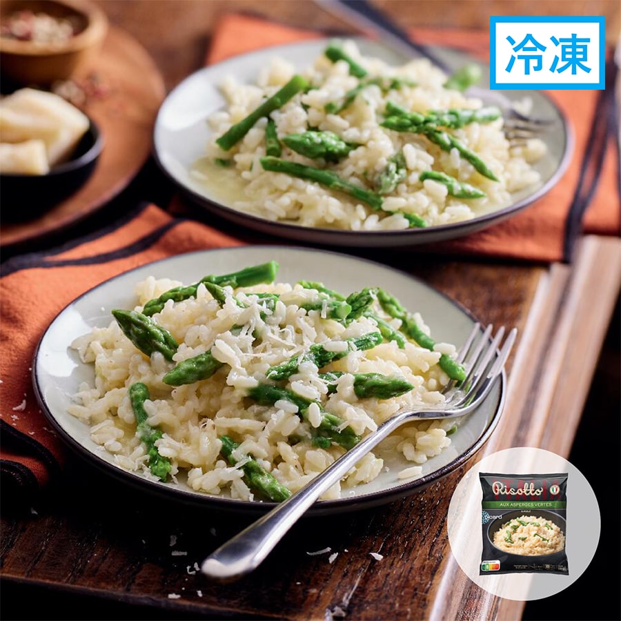 グリーンアスパラガスのリゾット