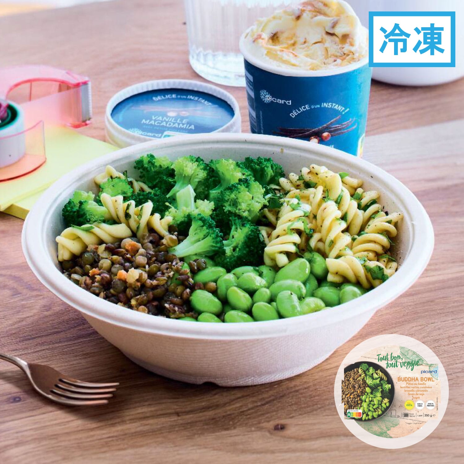 ブッダボウル　緑の野菜