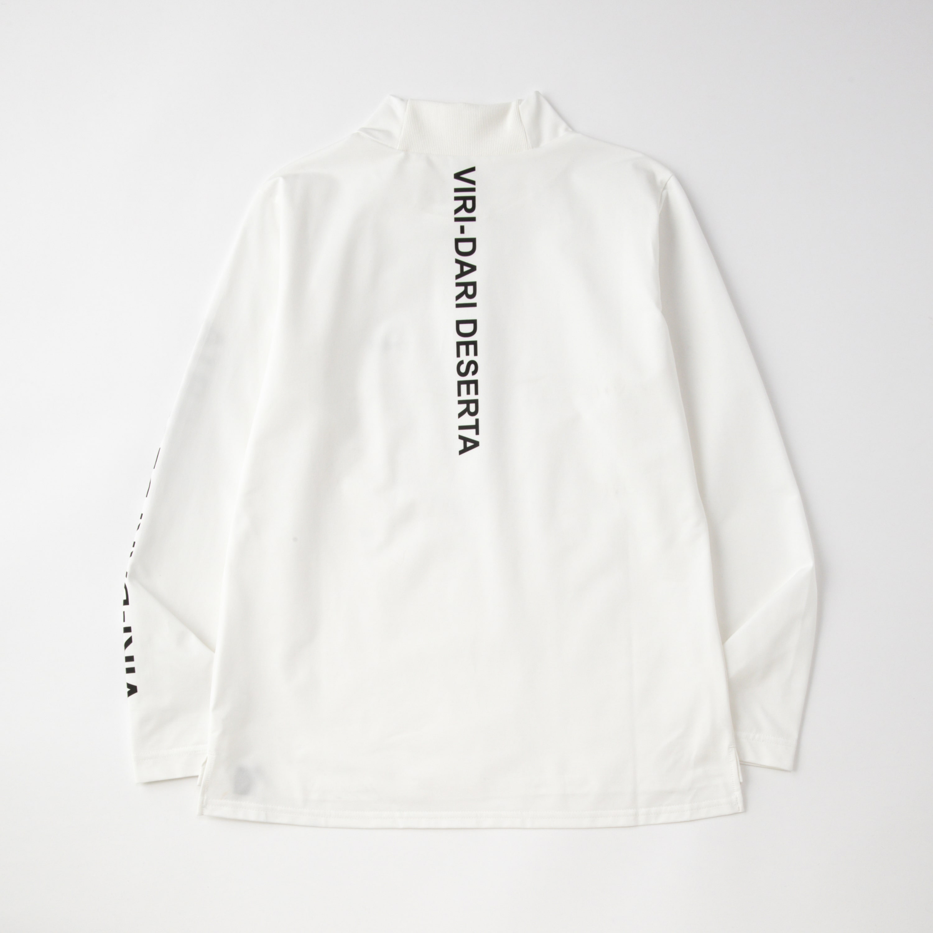 L/S Mock Neck Tee【M】 White M