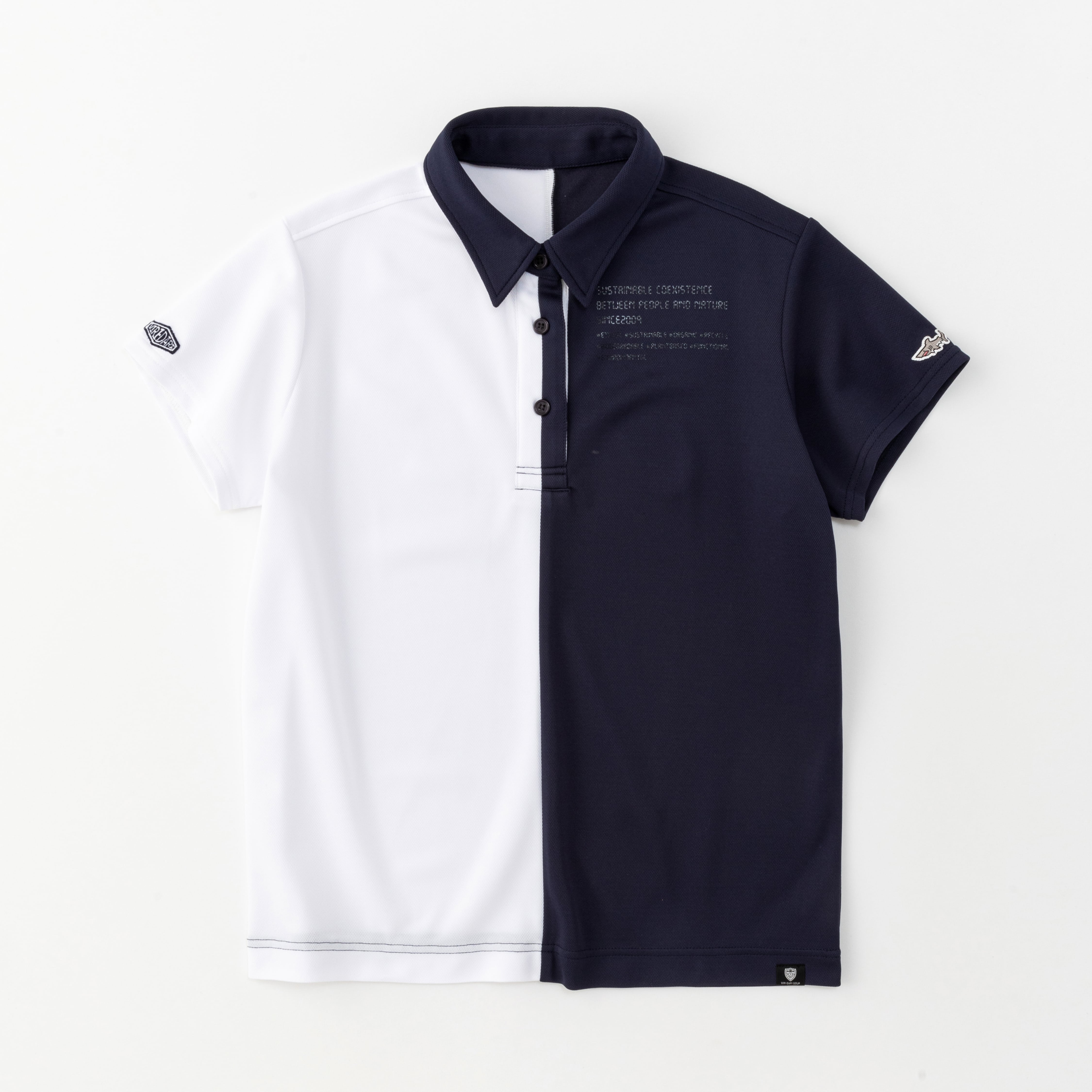 Center Bi-Color S/S Polo【M】