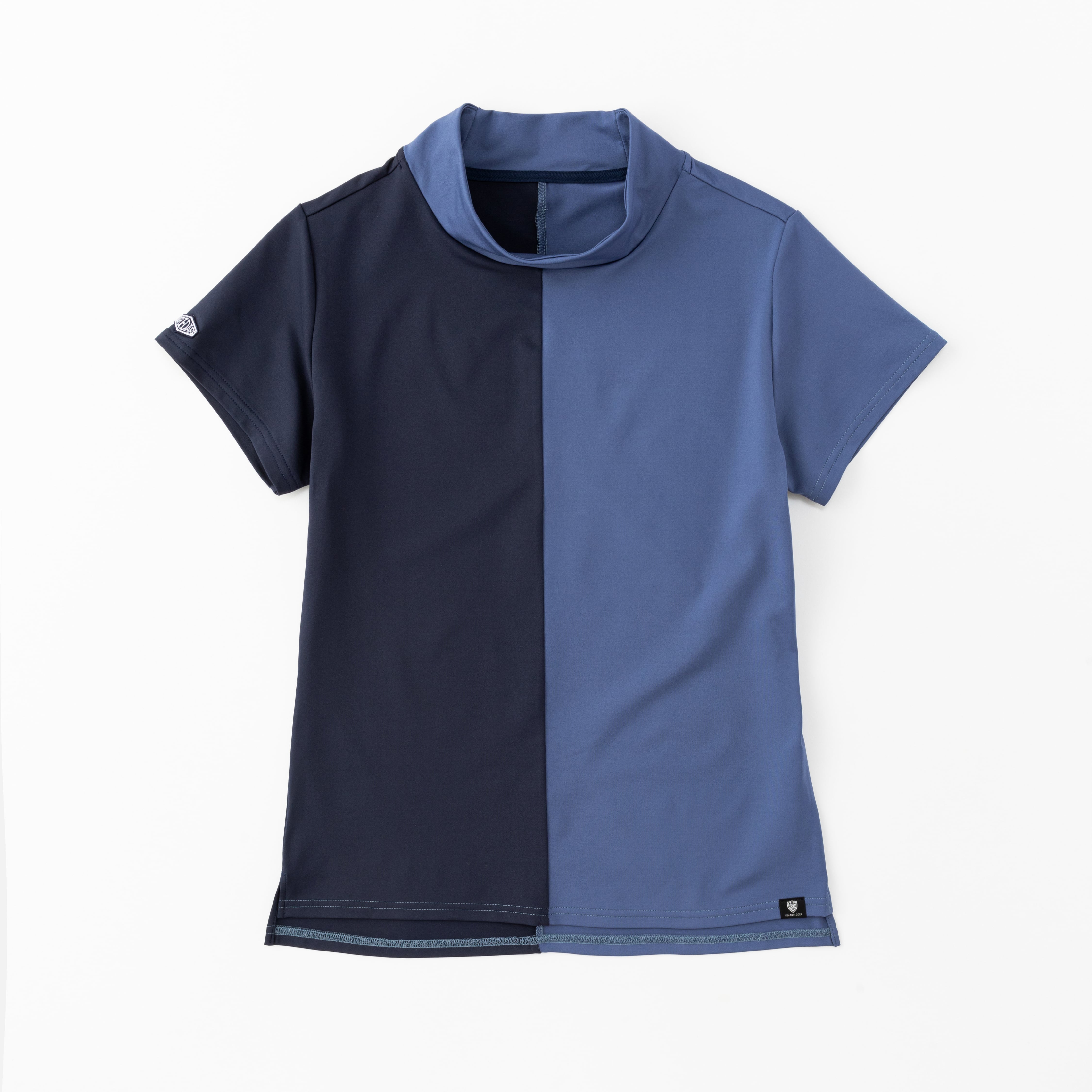 Center Bi-Color Mock Neck【M】