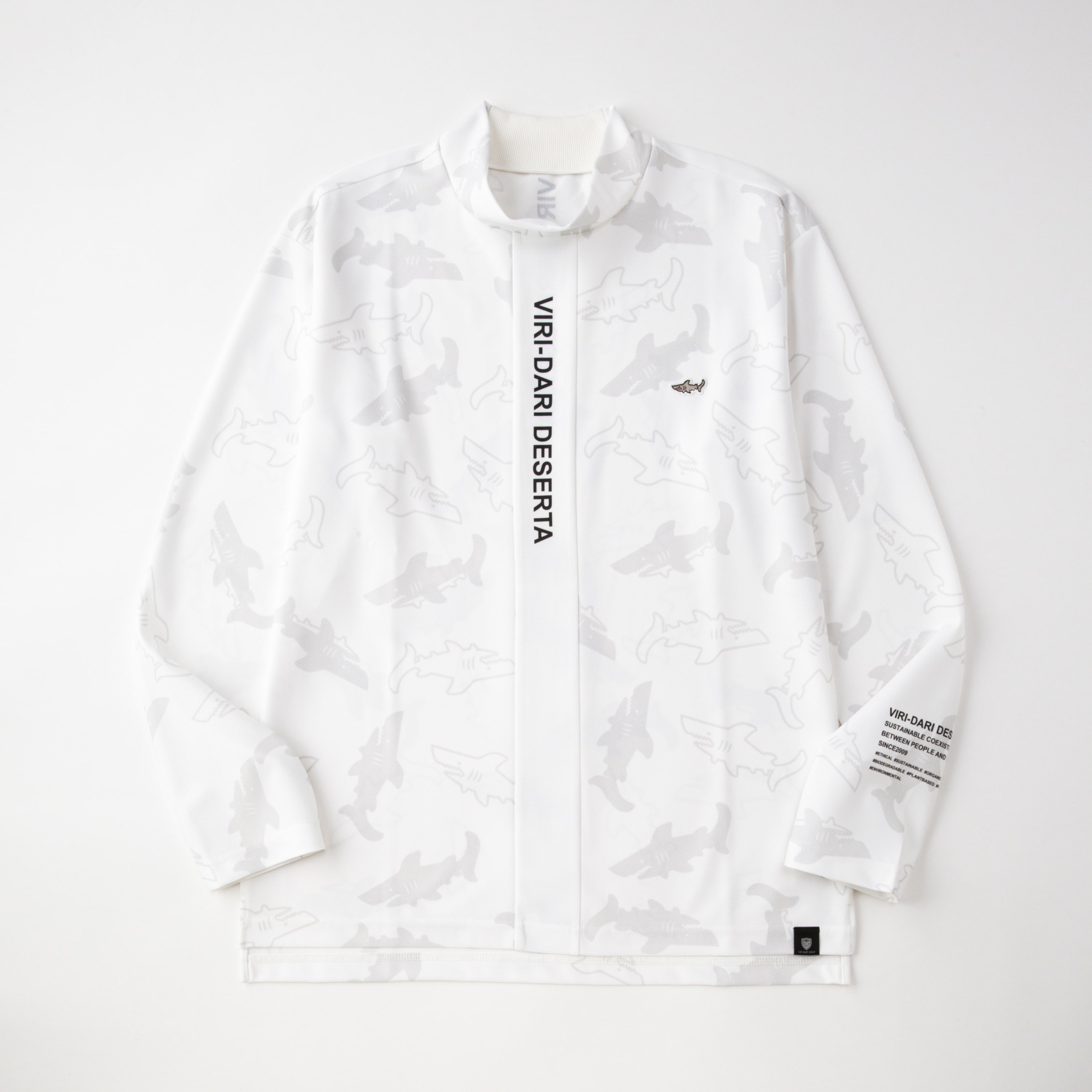 L/S Mock Neck Tee Victor Print【M】