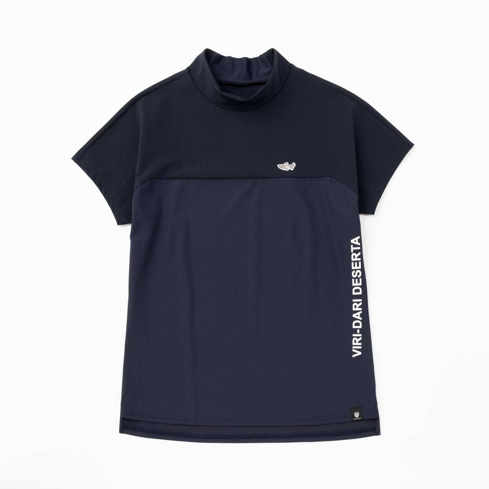 Bi-Color S/S Mock Neck Tee【XL】