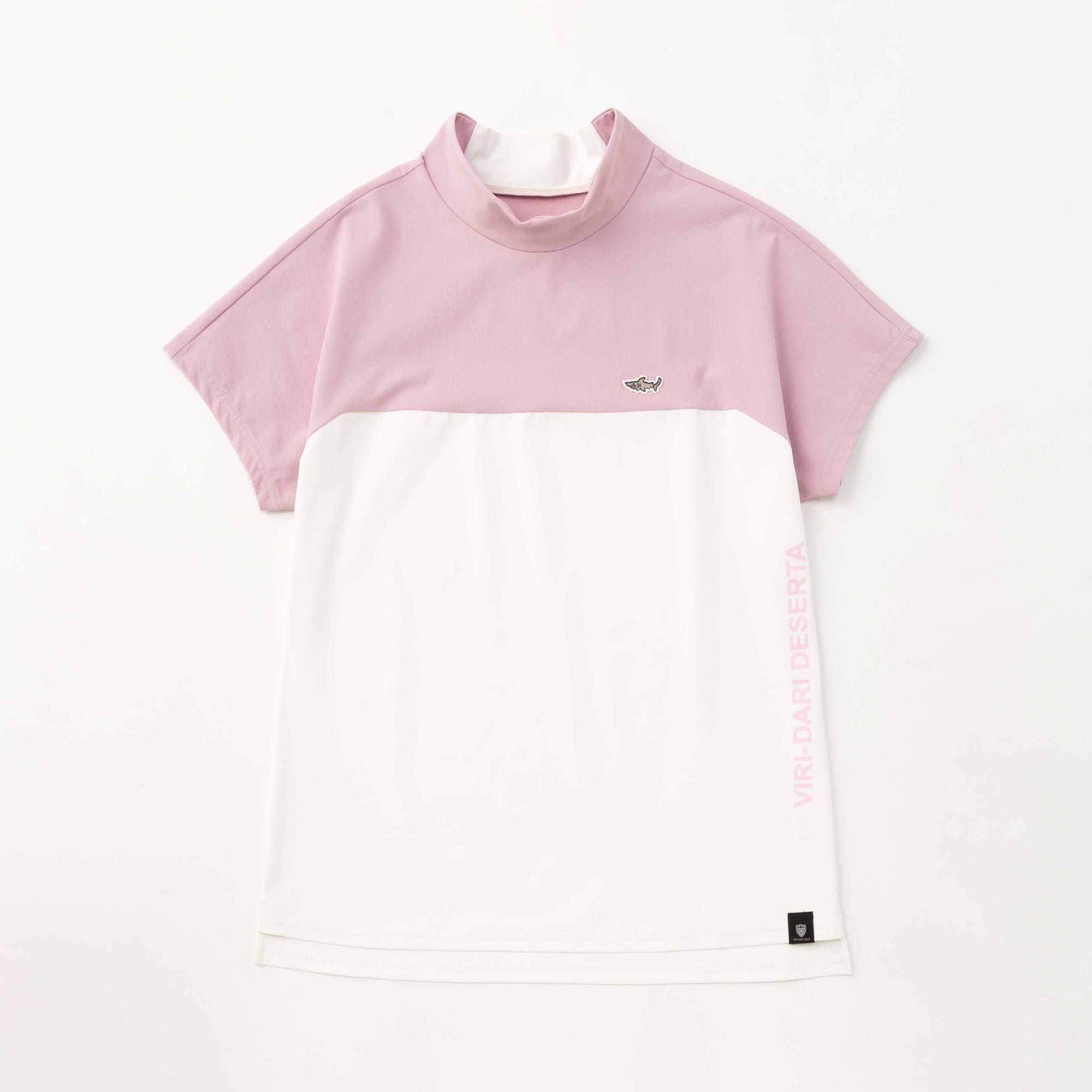 Bi-Color S/S Mock Neck Tee【XL】