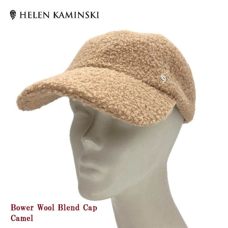 Bower Wool Blend Cap〔Camel〕