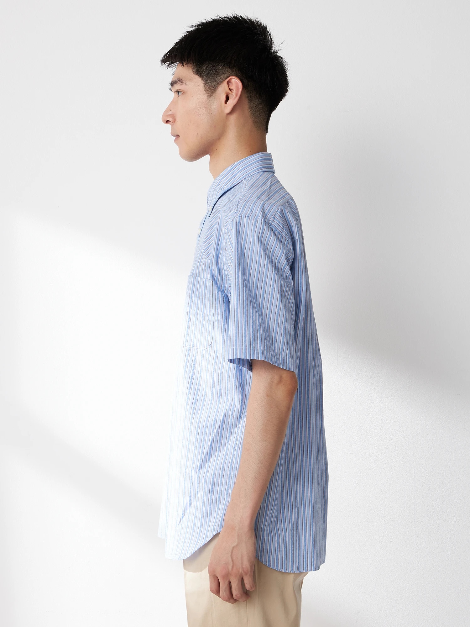 McGREGOR<メンズ>綿スラブサッカーシャツ ブルー L