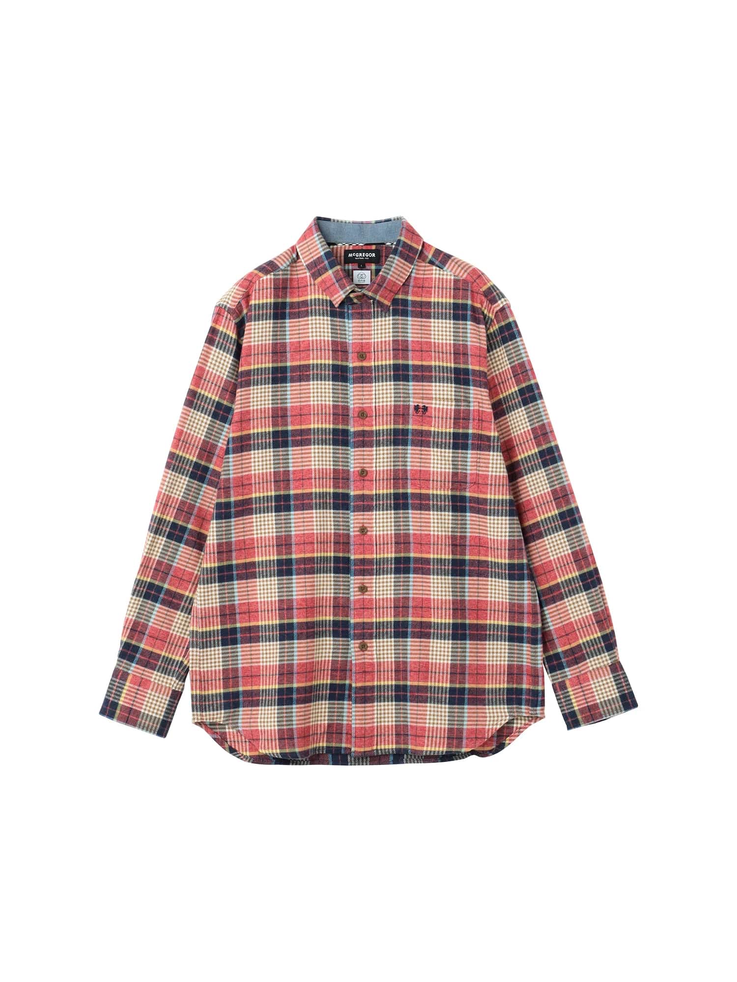 McGREGOR<メンズ>三つ杢チェック レッド L