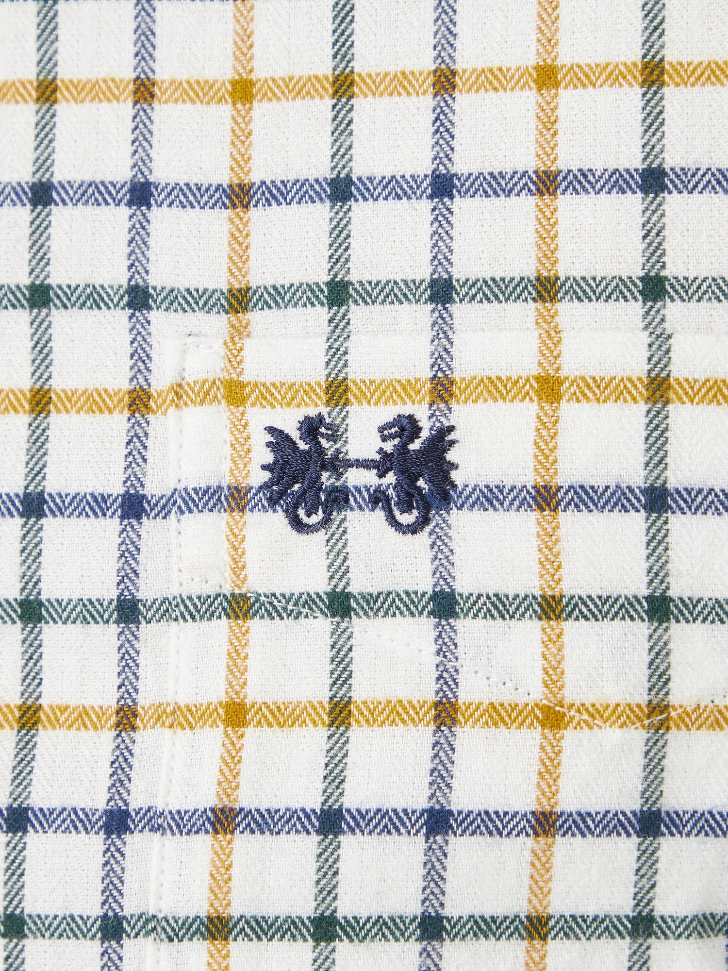 McGREGOR<メンズ>微起毛タッターソールシャツ ゴールド M