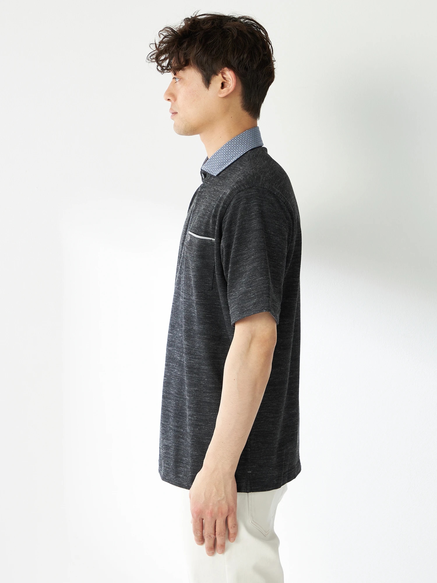 McGREGOR<メンズ>UVドライポロシャツ チャコール L