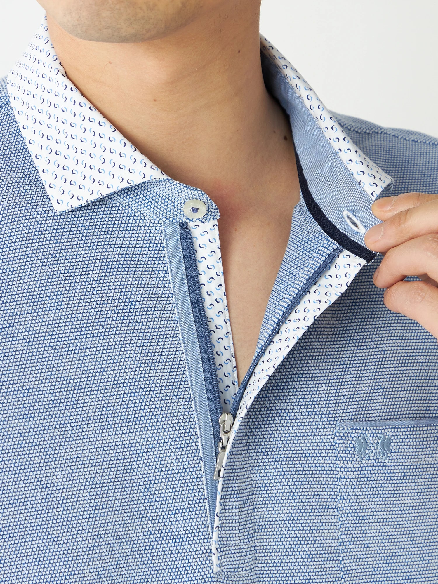 McGREGOR<メンズ>UVドライポロシャツ アクアブルー L