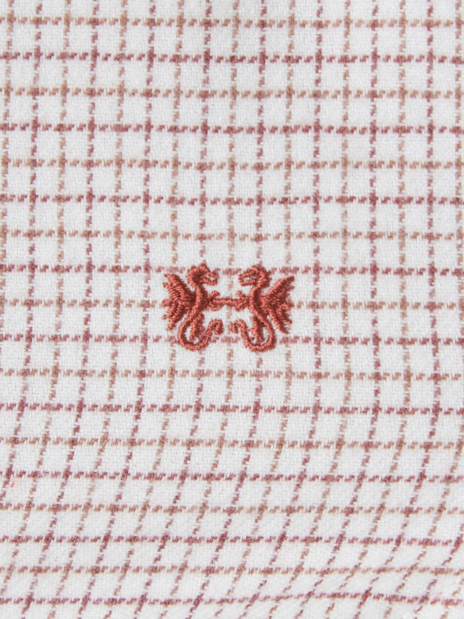 McGREGOR<ウィメンズ>ビエラチェックバンドカラーシャツ アイボリー M