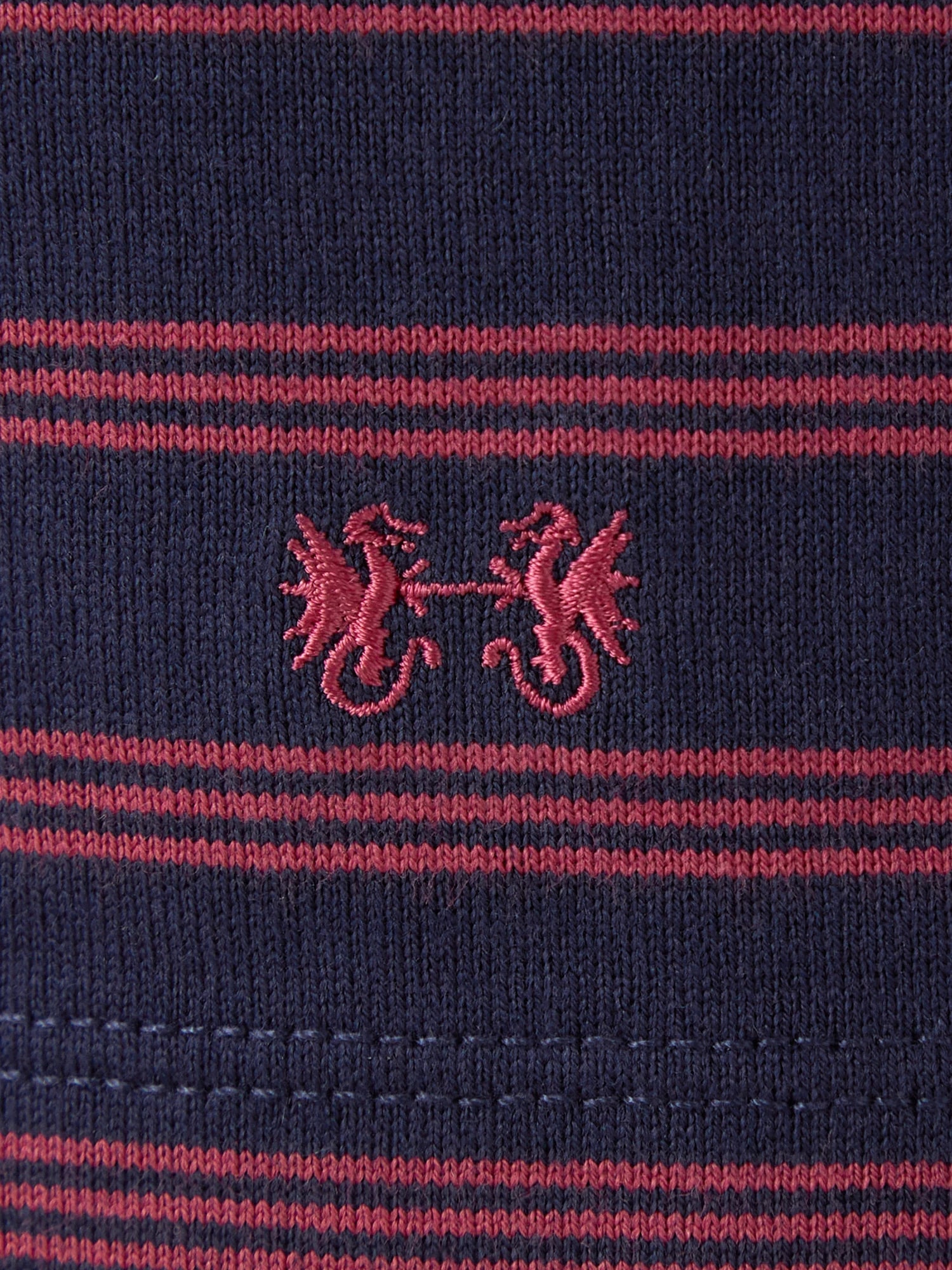 McGREGOR<ウィメンズ>コットンボーダーT ネイビー M