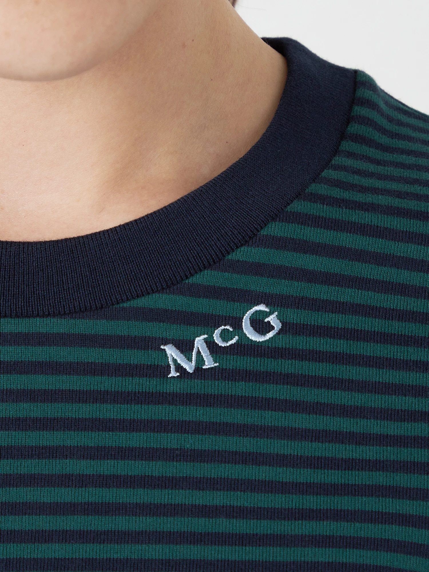 McGREGOR<ウィメンズ>ボーダー&無地T ダークグリーン L