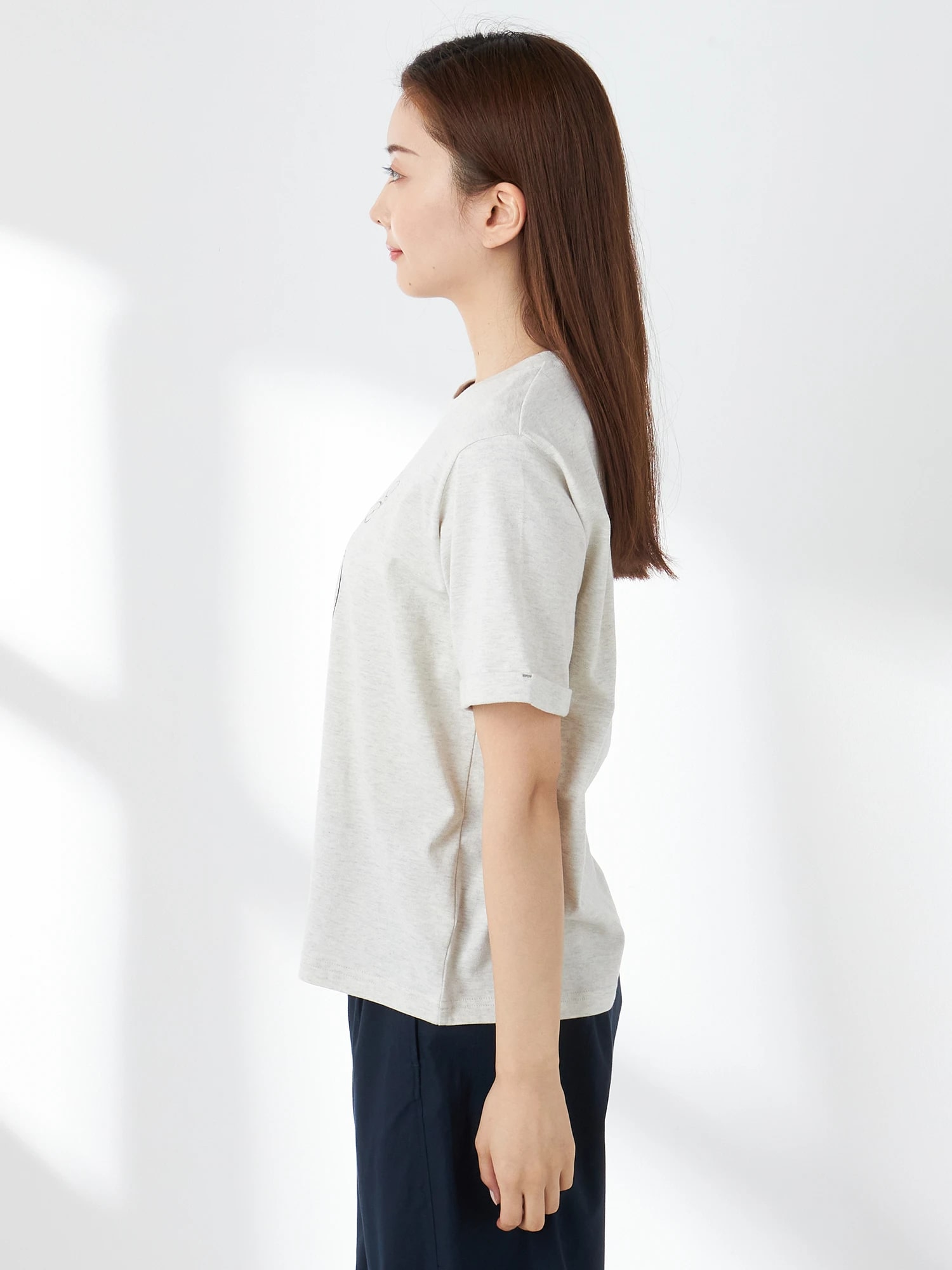 McGREGOR<ウィメンズ>刺繍Tシャツ ナチュラル L