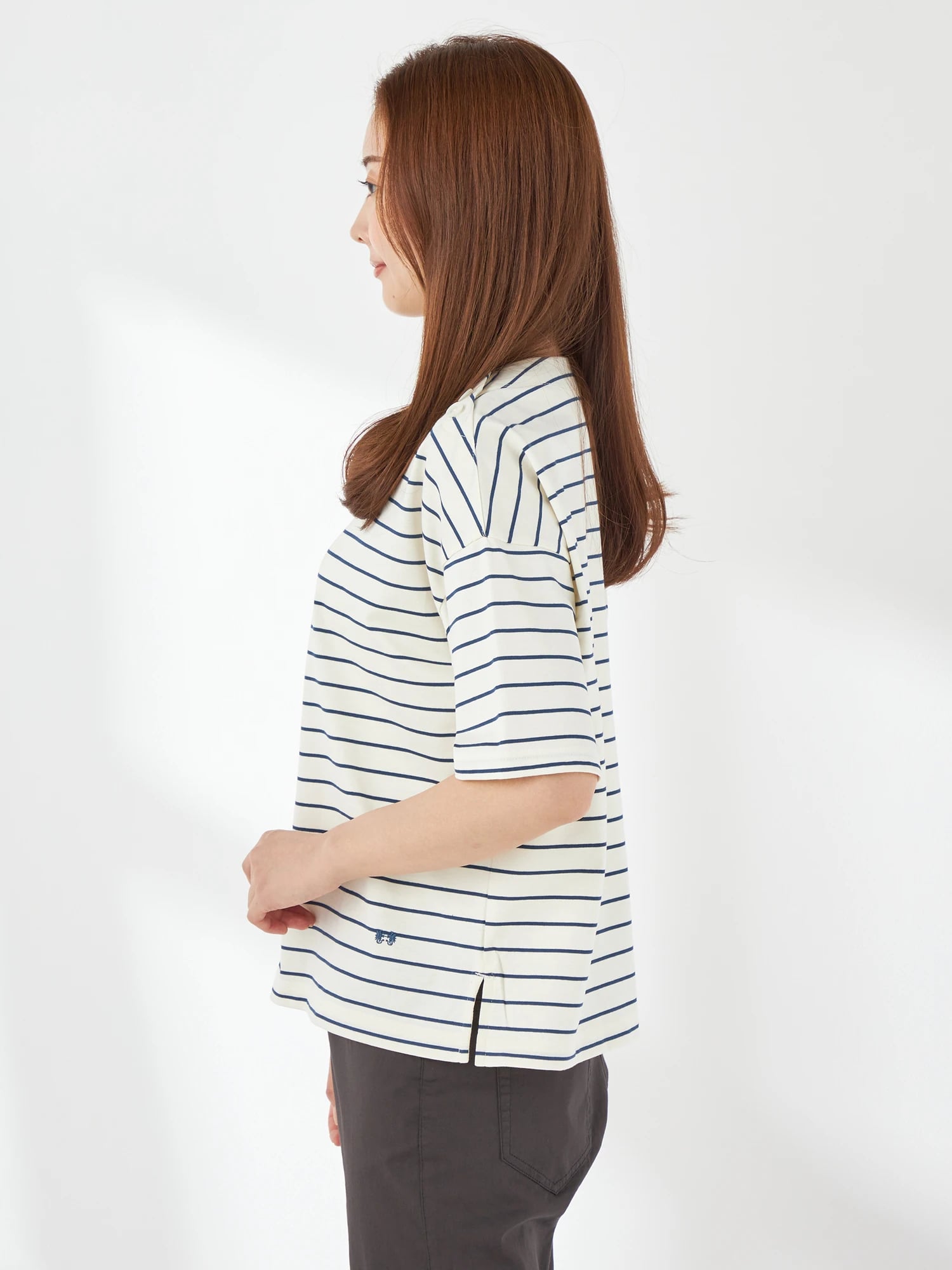 McGREGOR<ウィメンズ>マリンパネルボーダー アイボリー L