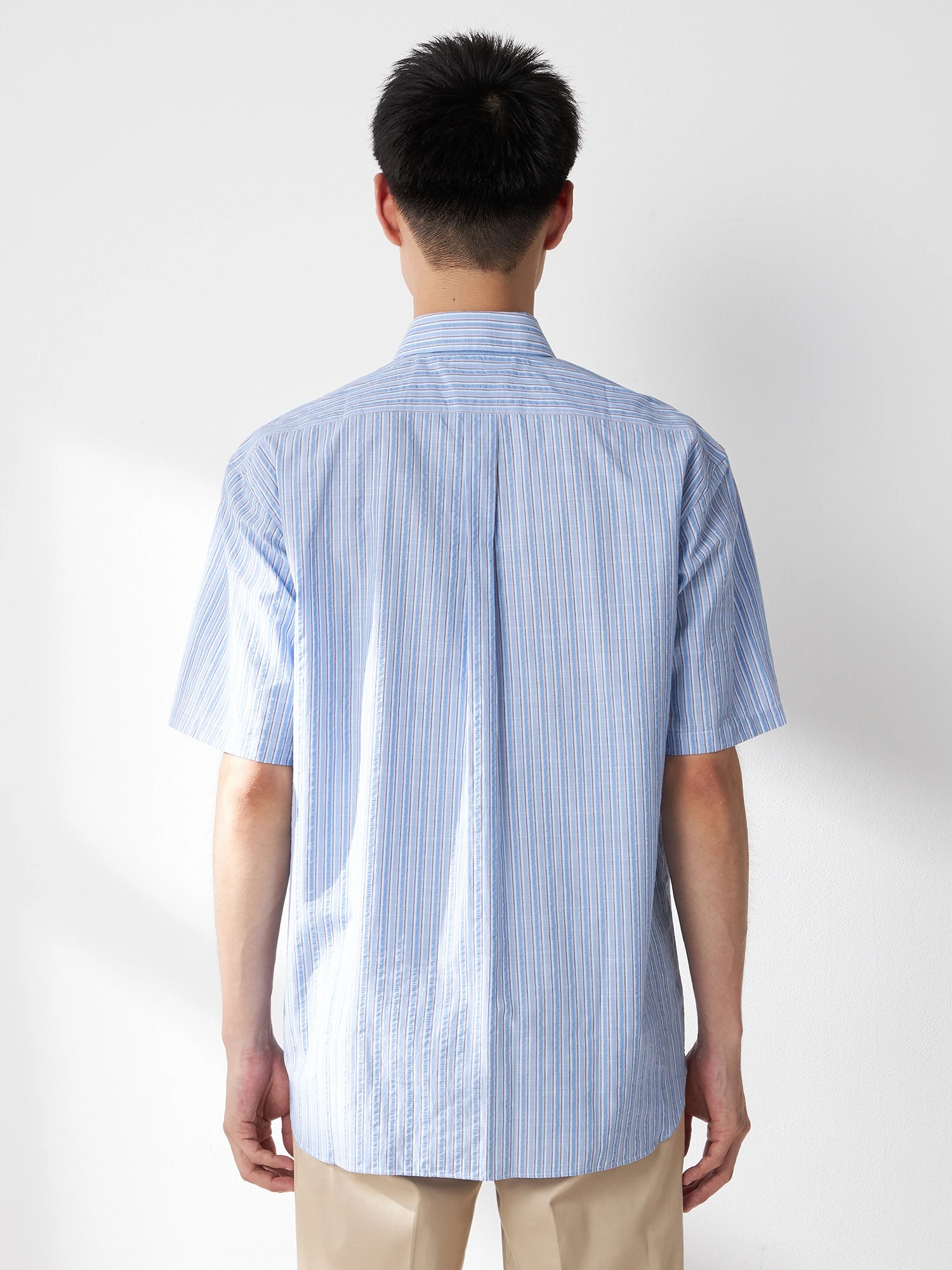 McGREGOR<メンズ>綿スラブサッカーシャツ ブルー L