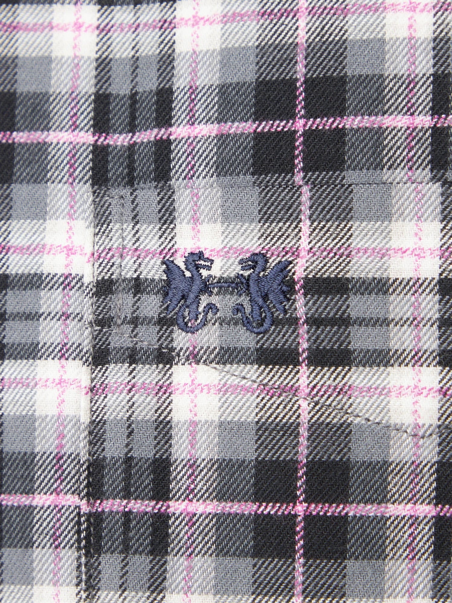 McGREGOR<メンズ>杢ラインチェック チャコール XL