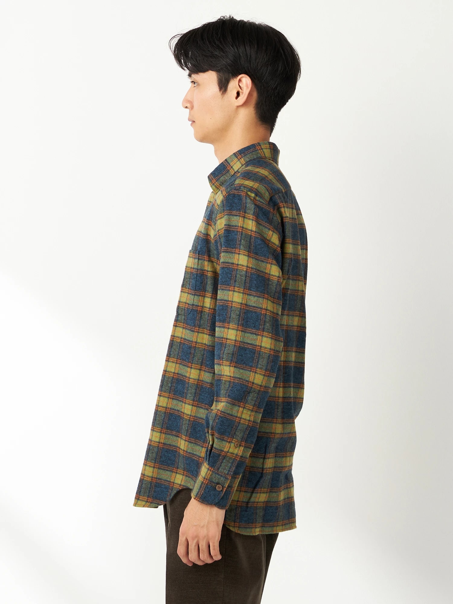 McGREGOR<メンズ>三つ杢チェック モス XL