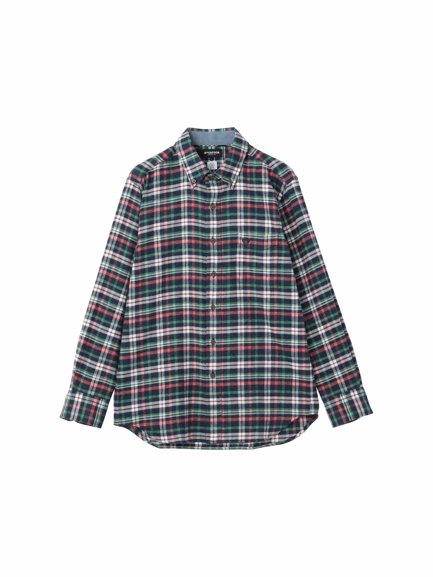 McGREGOR<メンズ>三つ杢カジュアルチェック ネイビー M