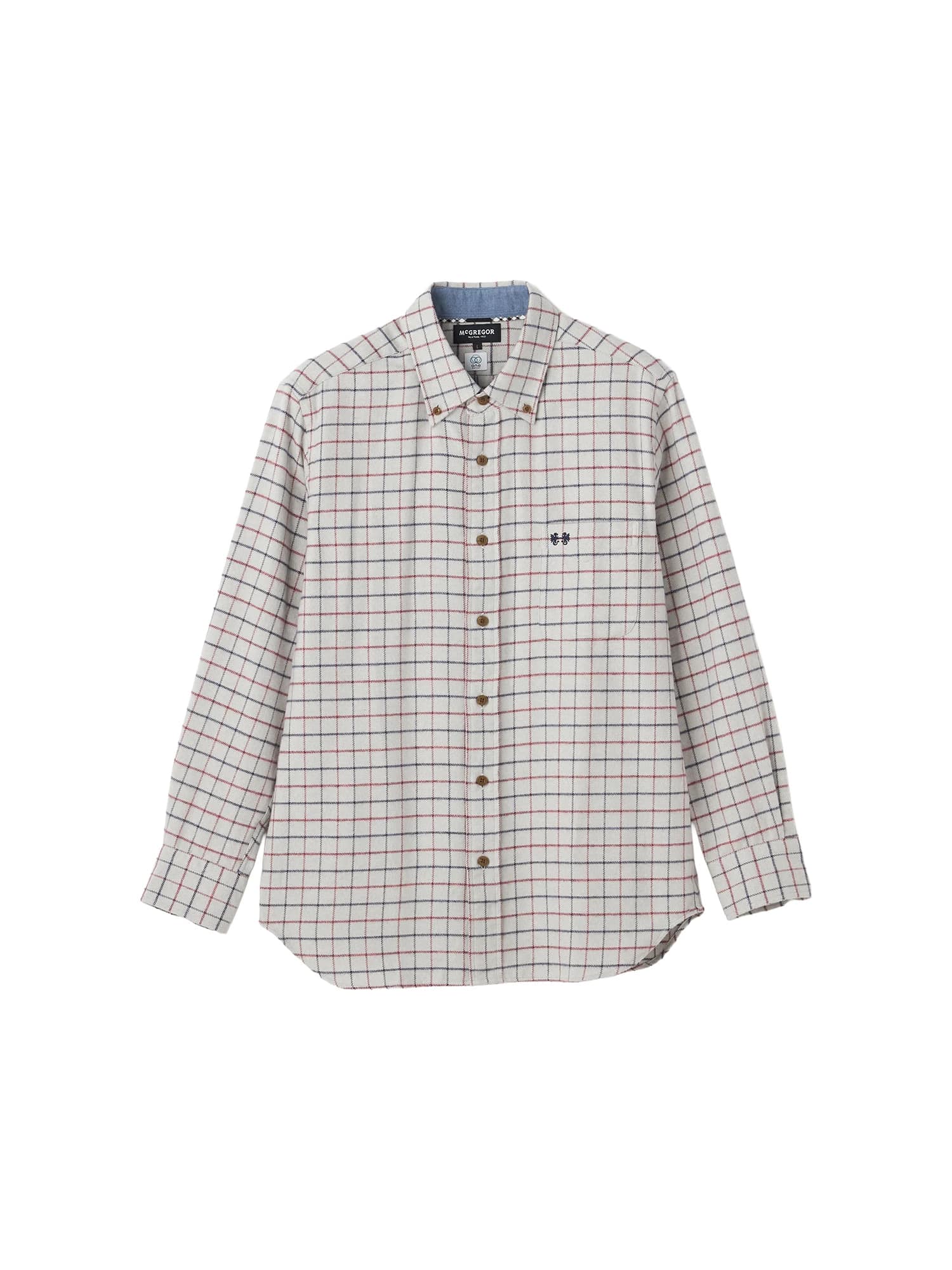 McGREGOR<メンズ>三つ杢シャツ シルバーグレー M