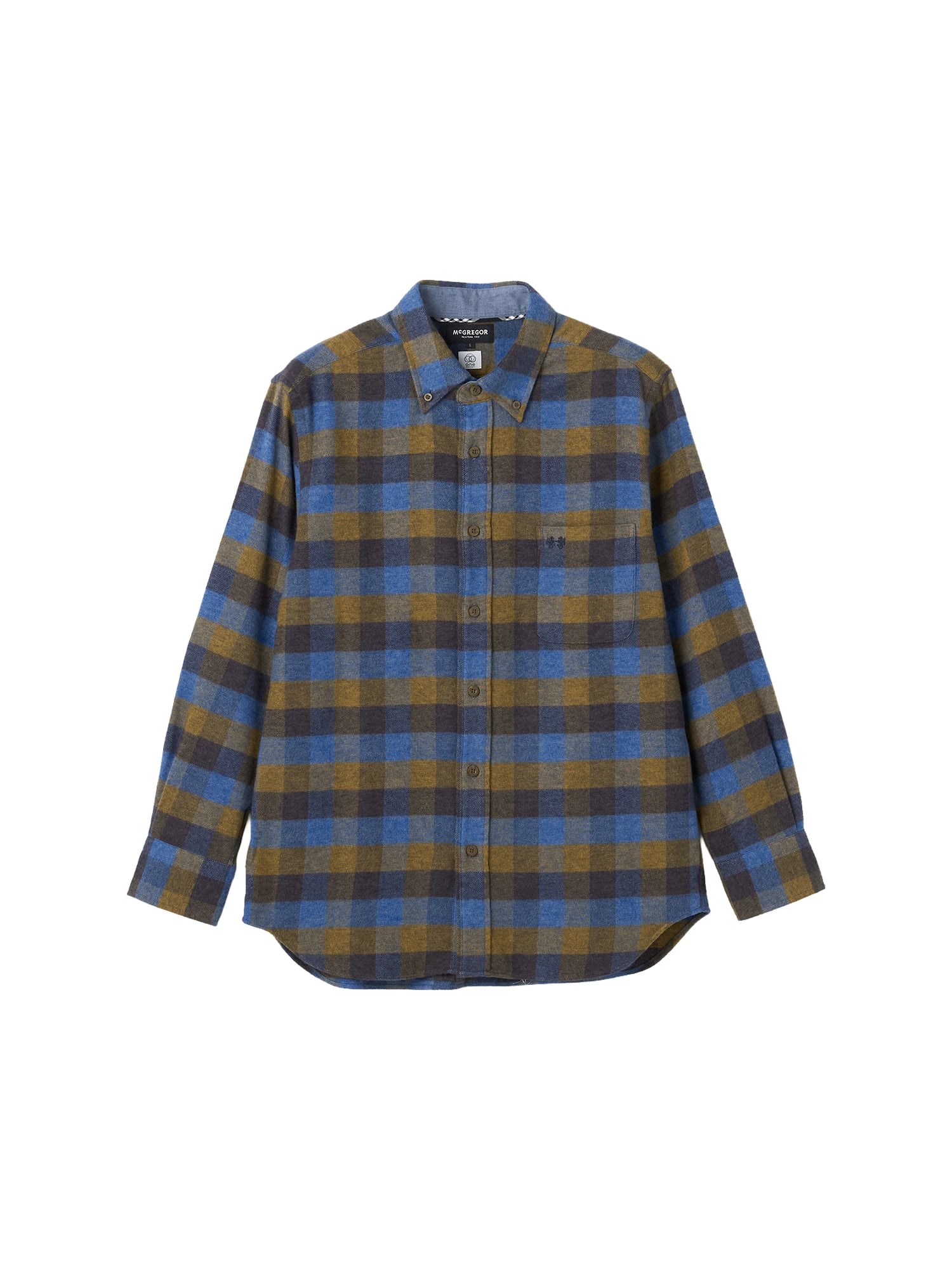 McGREGOR<メンズ>三つ杢シャツ ブラウン M