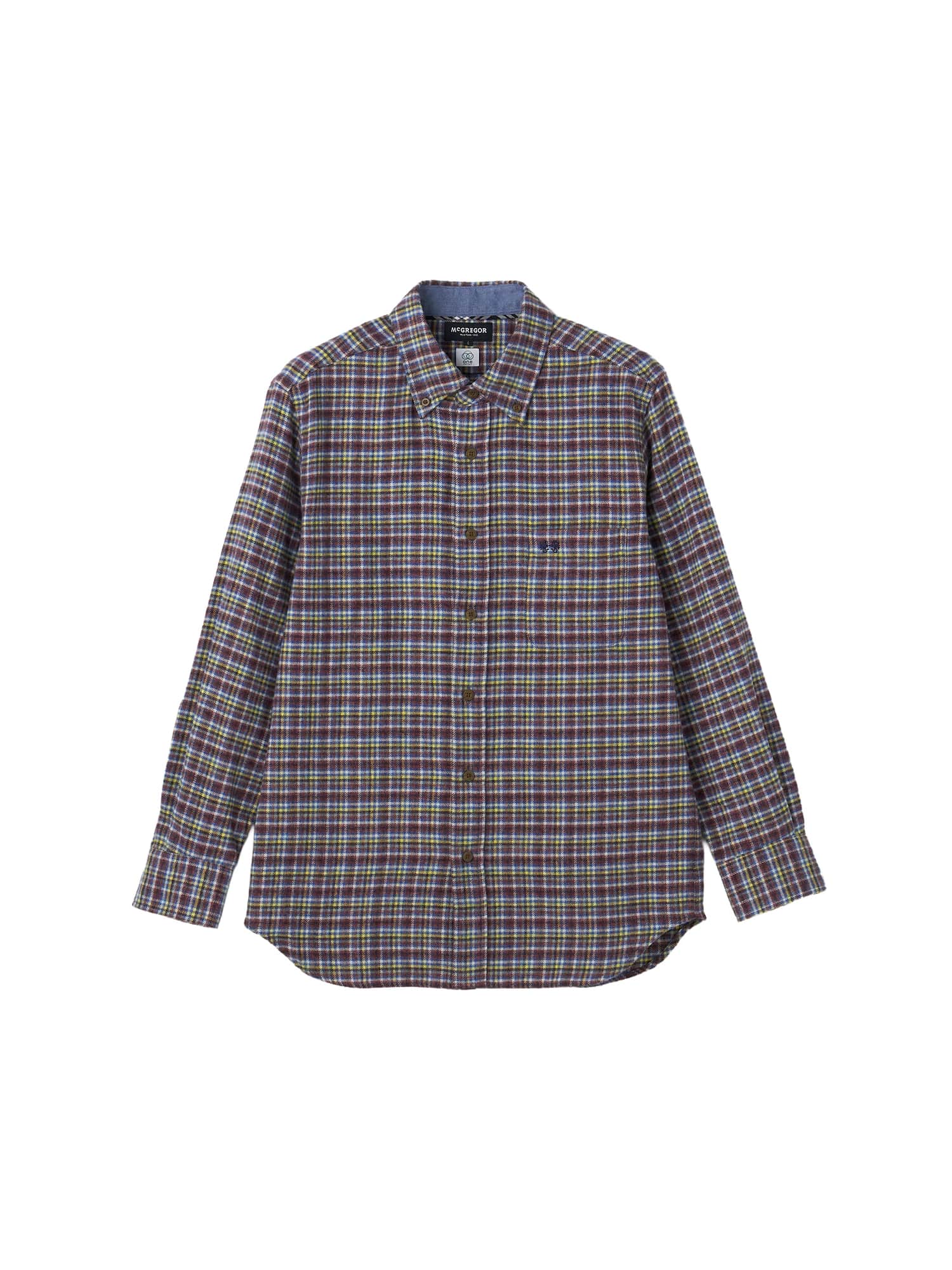 McGREGOR<メンズ>三つ杢シャツ レッド M