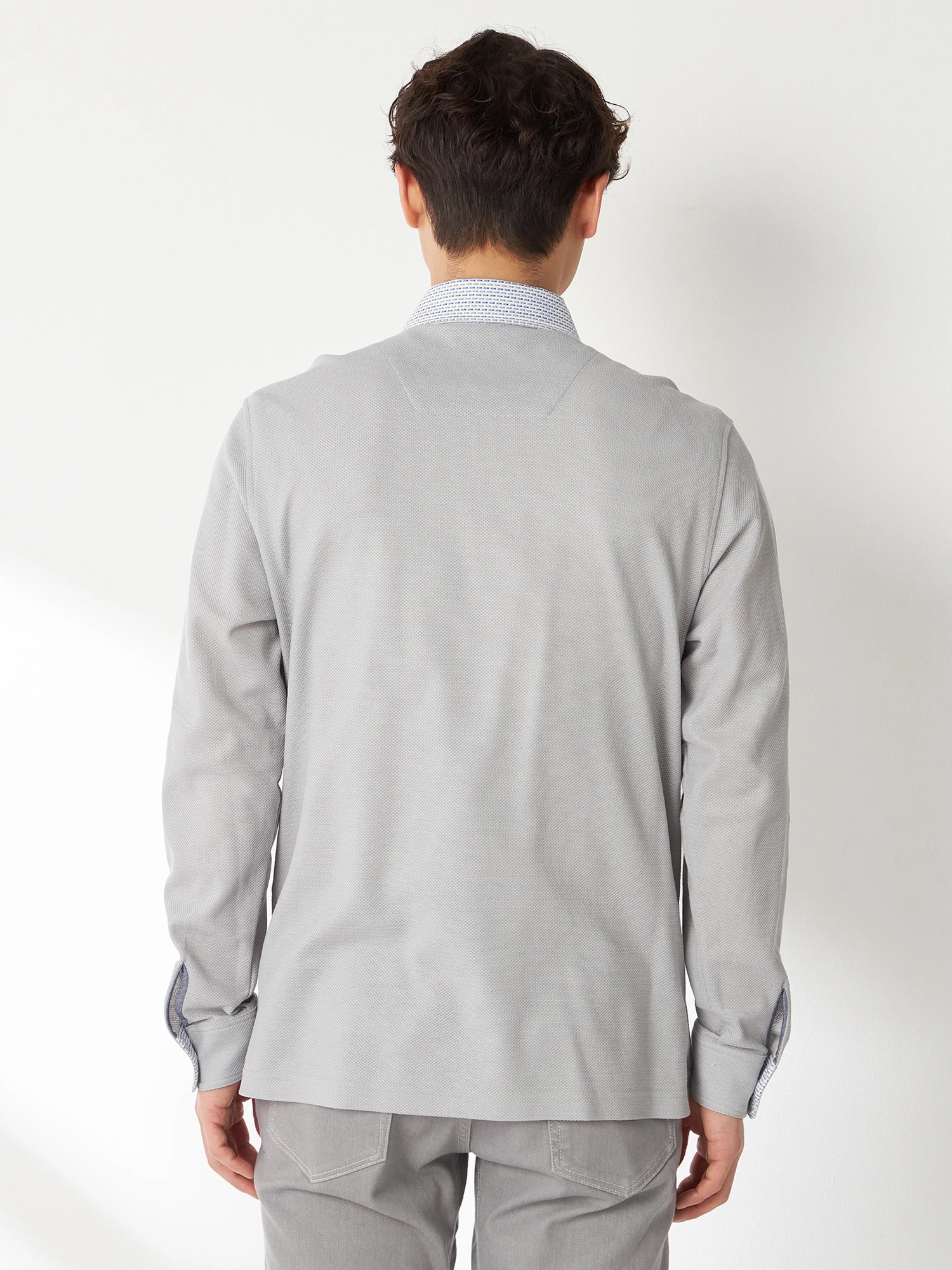 McGREGOR<メンズ>ジャージコンビポロ グレー M