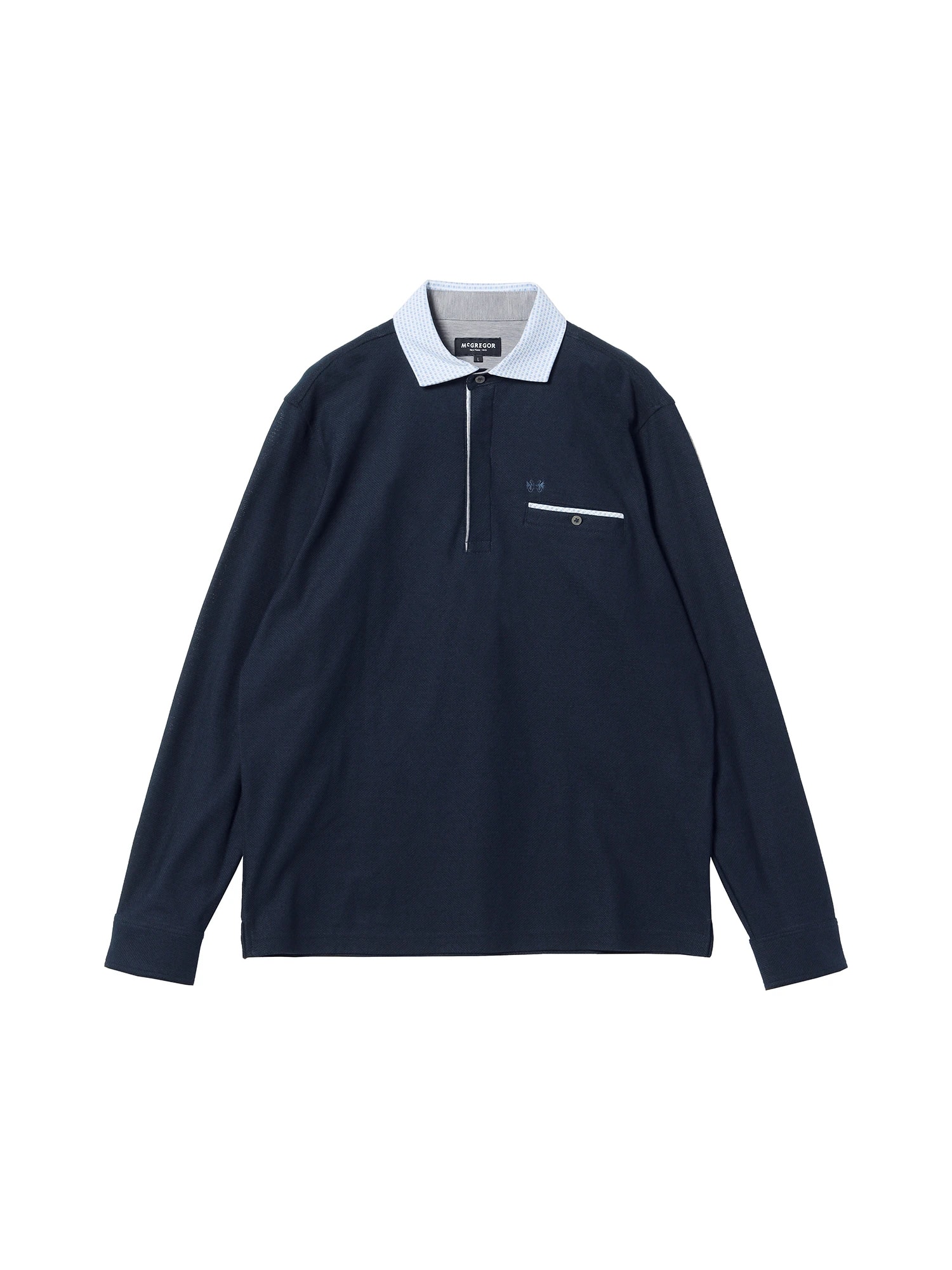 McGREGOR<メンズ>ジャージコンビポロ ネイビー M