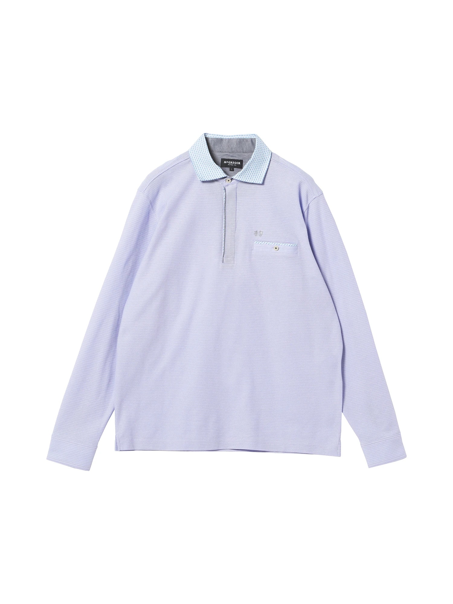 McGREGOR<メンズ>ジャージコンビポロ ラベンダー XL