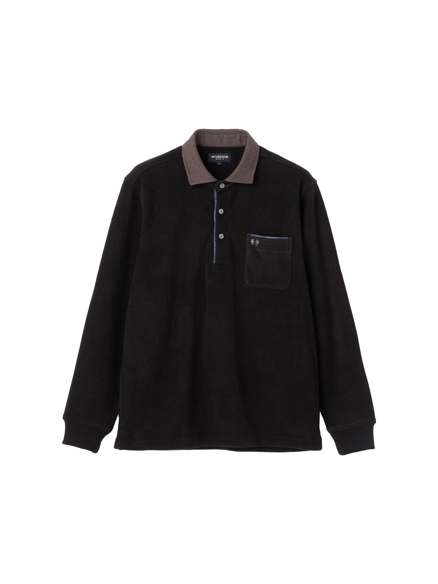 McGREGOR<メンズ>アクリル混カットソー ブラック L