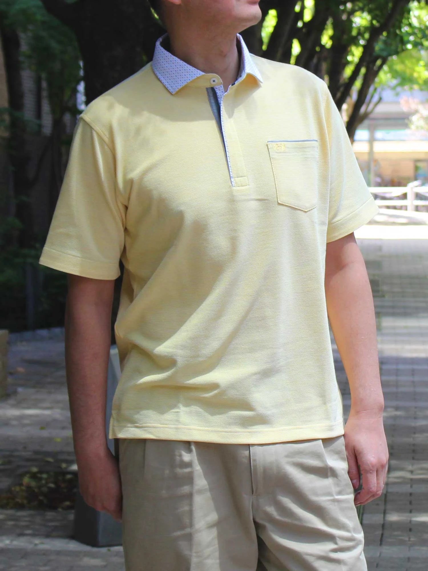 McGREGOR<メンズ>UVドライポロシャツ ゴールドイエロー XL